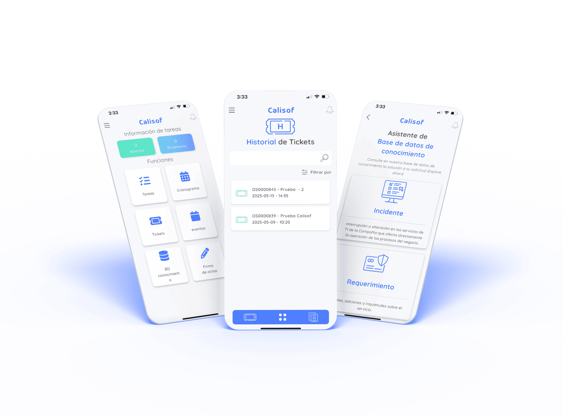 pantalla con estadísticas mobile